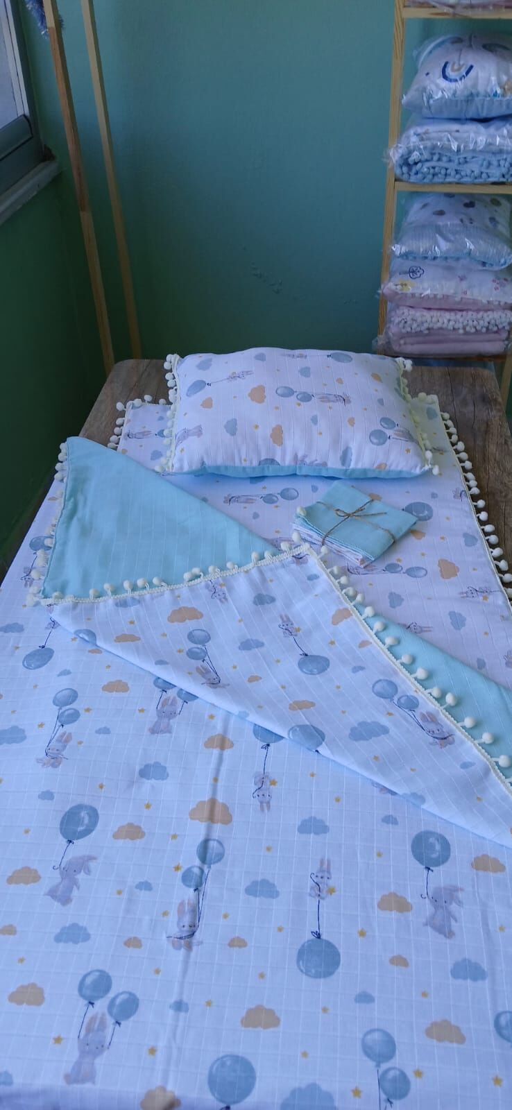 BEBEK MÜSLİN UYKU SETİ