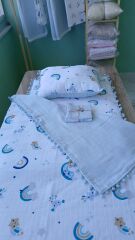 BEBEK MÜSLİN UYKU SETİ